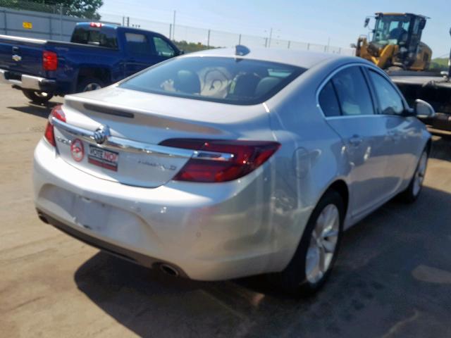 2G4GS5GX6G9208646 - 2016 BUICK REGAL PREM SILVER photo 4