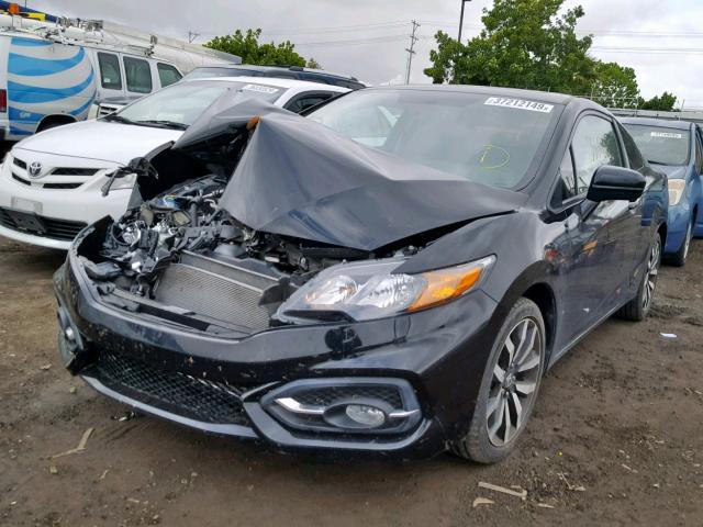 2HGFG3B09FH526055 - 2015 HONDA CIVIC EXL BLACK photo 2