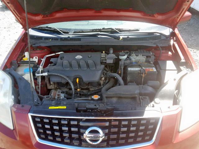 3N1AB61E08L635006 - 2008 NISSAN SENTRA 2.0 RED photo 7