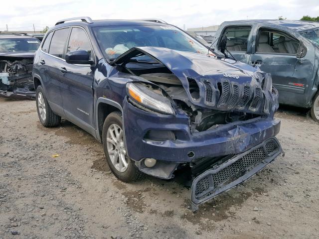 1C4PJLCS5EW201102 - 2014 JEEP CHEROKEE L BLUE photo 1