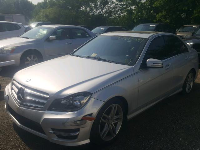 WDDGF4HB5DA777323 - 2013 MERCEDES-BENZ C 250 SILVER photo 2