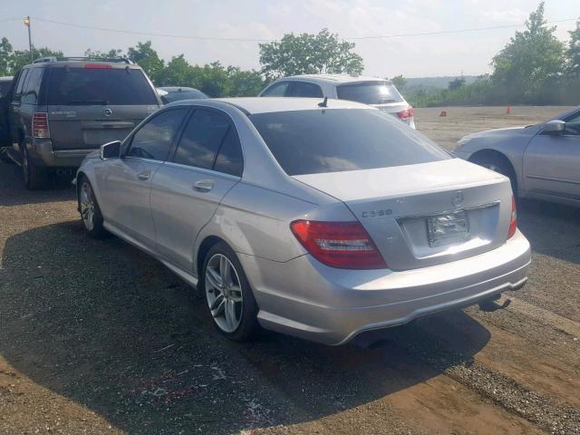 WDDGF4HB5DA777323 - 2013 MERCEDES-BENZ C 250 SILVER photo 3