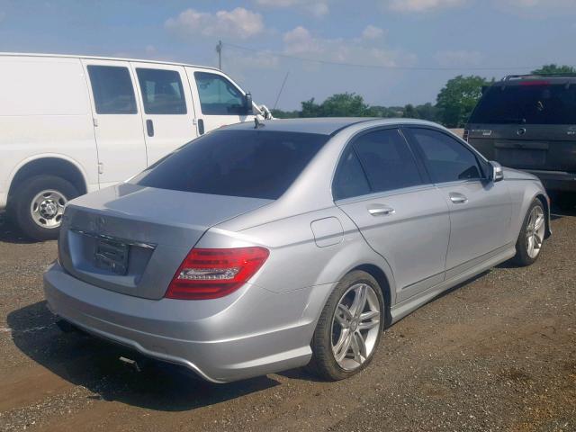 WDDGF4HB5DA777323 - 2013 MERCEDES-BENZ C 250 SILVER photo 4