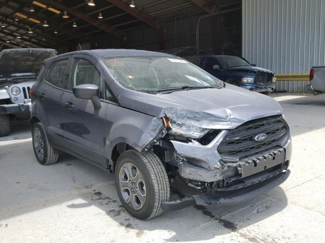 MAJ3P1RE7JC203194 - 2018 FORD ECOSPORT S GRAY photo 1