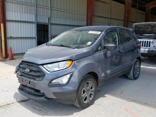 MAJ3P1RE7JC203194 - 2018 FORD ECOSPORT S GRAY photo 2