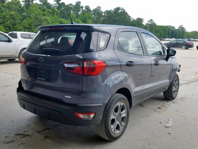 MAJ3P1RE7JC203194 - 2018 FORD ECOSPORT S GRAY photo 4