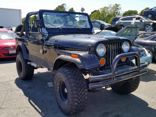 J7A93EH044813 - 1977 JEEP CJ-7 BLACK photo 1