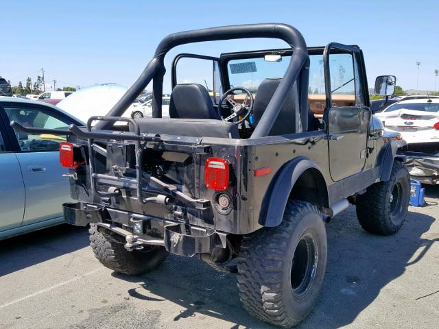 J7A93EH044813 - 1977 JEEP CJ-7 BLACK photo 4