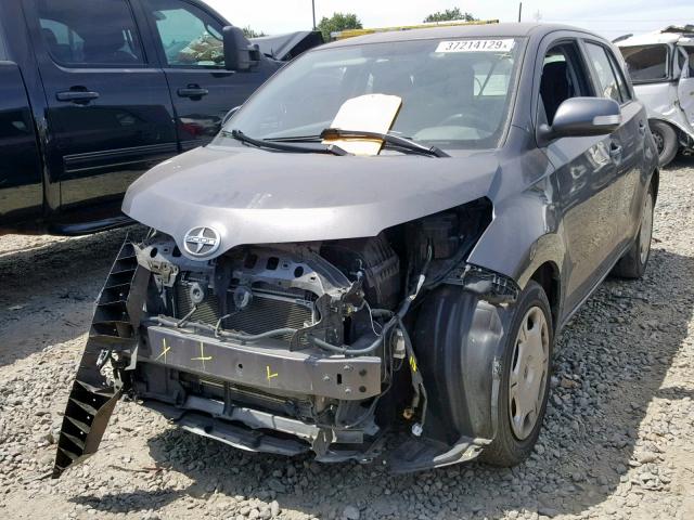 JTKKU4B44B1012663 - 2011 TOYOTA SCION XD GRAY photo 2