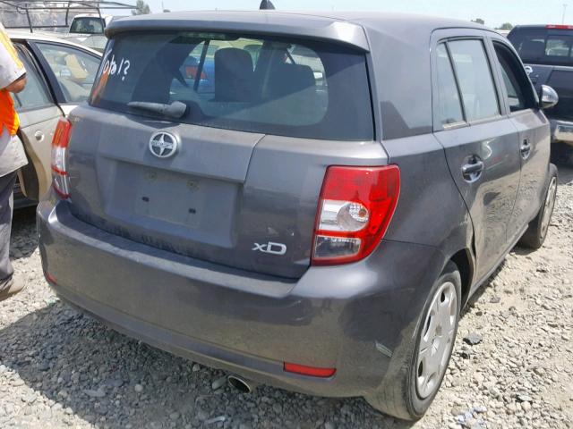 JTKKU4B44B1012663 - 2011 TOYOTA SCION XD GRAY photo 4