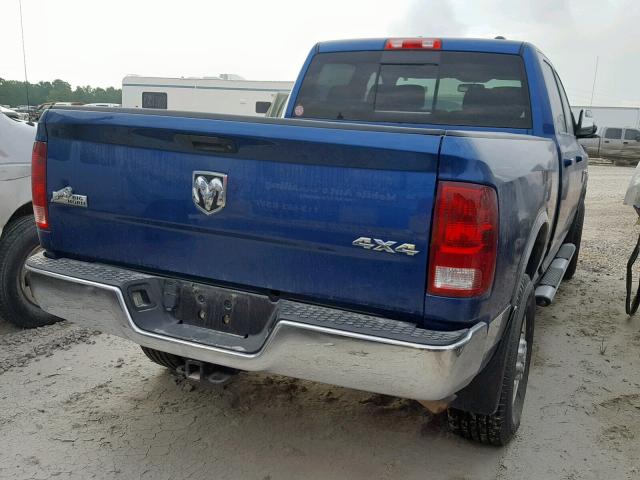 3D7UT2CL2AG155663 - 2010 DODGE RAM 2500 BLUE photo 4