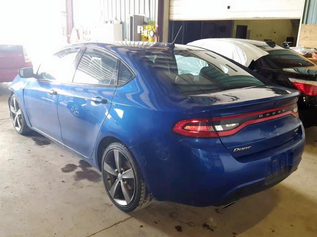 1C3CDFCB0DD325039 - 2013 DODGE DART LIMIT BLUE photo 3