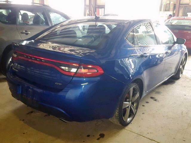 1C3CDFCB0DD325039 - 2013 DODGE DART LIMIT BLUE photo 4