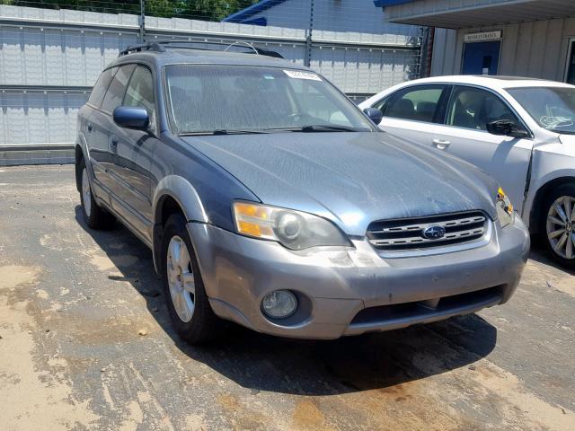 4S4BP62C457350353 - 2005 SUBARU LEGACY OUT BLUE photo 1