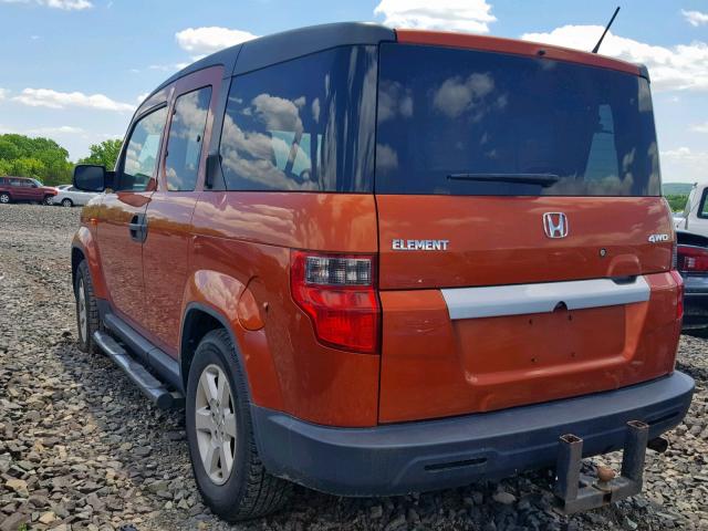 5J6YH2H73BL001311 - 2011 HONDA ELEMENT EX ORANGE photo 3