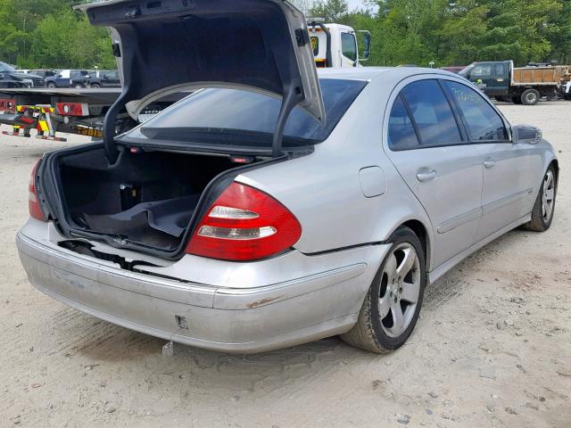 WDBUF65J43A229508 - 2003 MERCEDES-BENZ E 320 SILVER photo 4