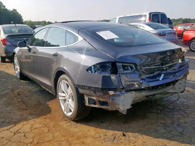 5YJSA1E25GF128316 - 2016 TESLA MODEL S فحمي صورة 3