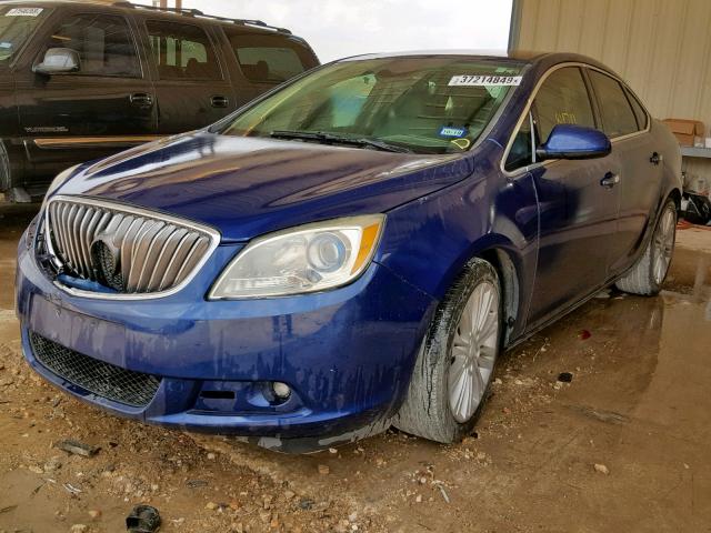 1G4PP5SK9D4238199 - 2013 BUICK VERANO BLUE photo 2