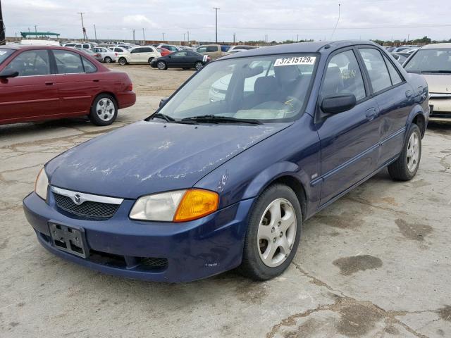 JM1BJ2210Y0213307 - 2000 MAZDA PROTEGE ES BLUE photo 2