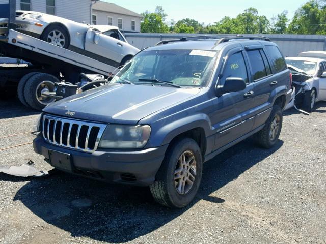 1J4GW48S83C603897 - 2003 JEEP GRAND CHER BLUE photo 2