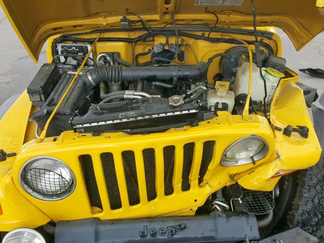 1J4FA49S6YP766833 - 2000 JEEP WRANGLER / YELLOW photo 7