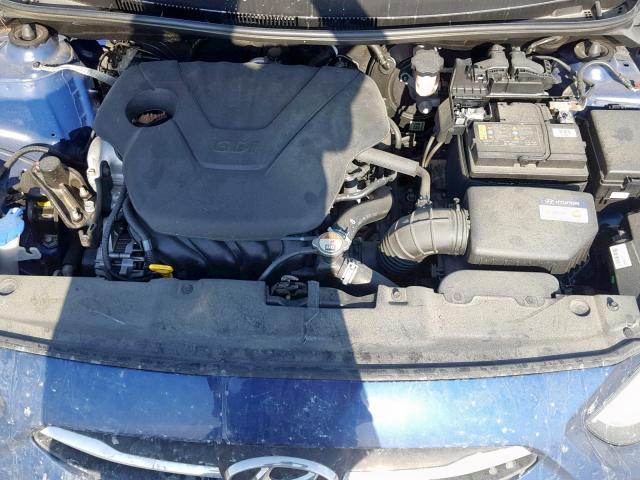 KMHCT4AE9HU326854 - 2017 HYUNDAI ACCENT SE BLUE photo 7