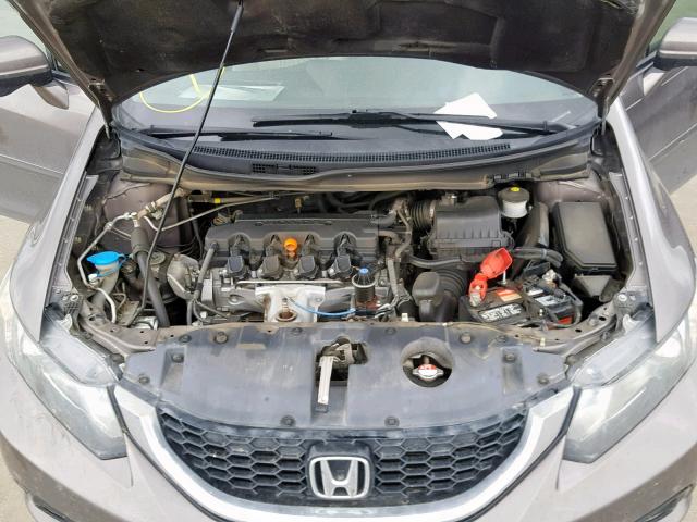 19XFB2F93EE056020 - 2014 HONDA CIVIC EXL BROWN photo 7