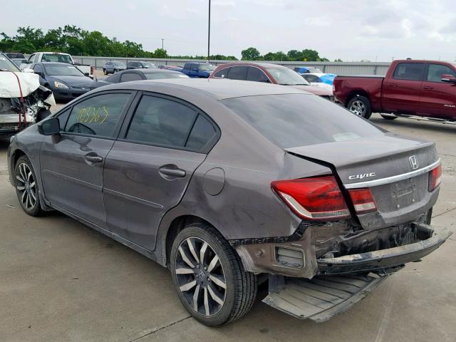 19XFB2F93EE056020 - 2014 HONDA CIVIC EXL BROWN photo 9