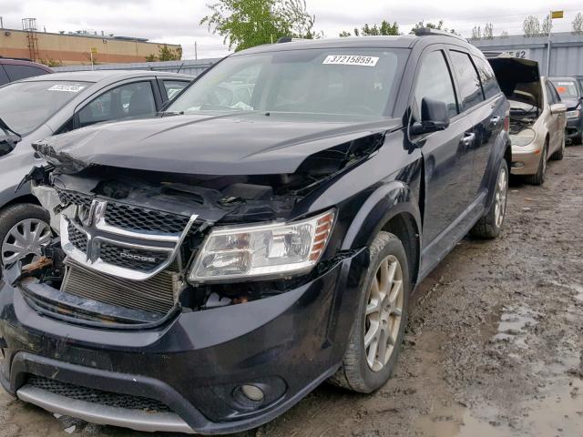 3D4PH6FG6BT538497 - 2011 DODGE JOURNEY R/ BLACK photo 2