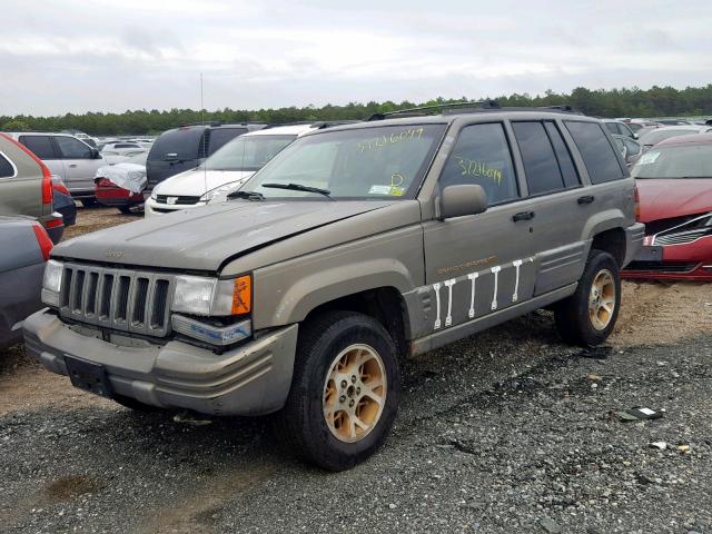 1J4GZ78Y4TC394543 - 1996 JEEP GRAND CHER TAN photo 2