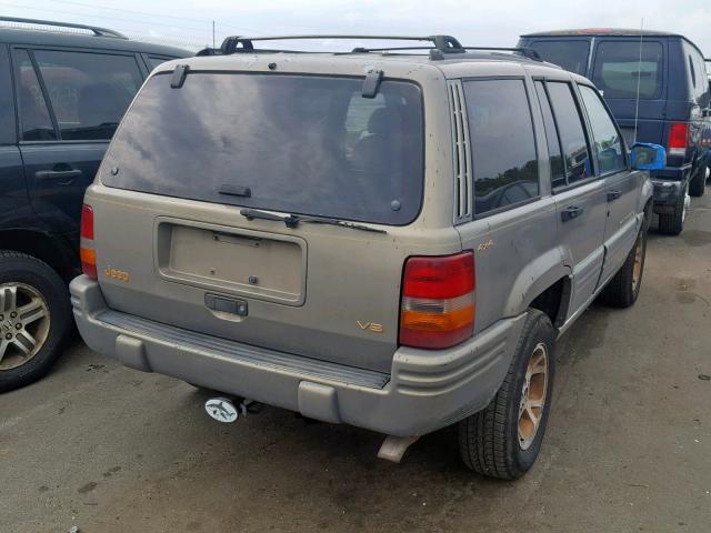 1J4GZ78Y4TC394543 - 1996 JEEP GRAND CHER TAN photo 4