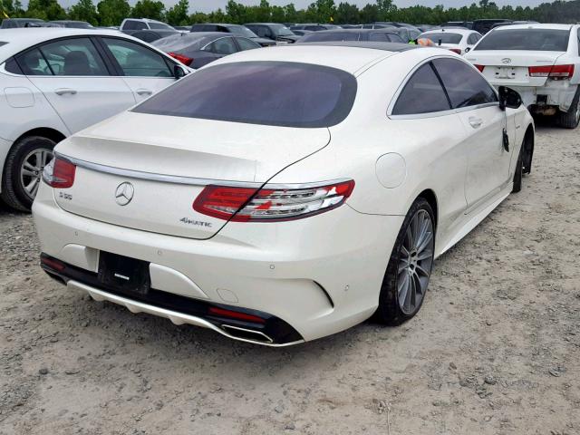 WDDXJ8FB7GA017438 - 2016 MERCEDES-BENZ S 550 WHITE photo 4