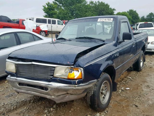 1FTCR10X1RUC81172 - 1994 FORD RANGER BLUE photo 2