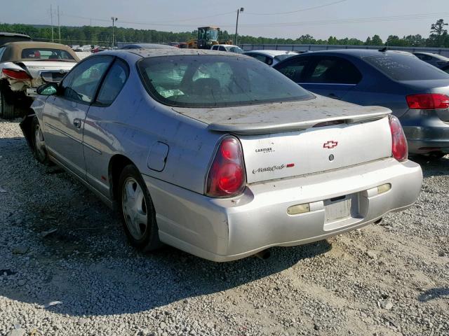 2G1WX12K849111667 - 2004 CHEVROLET MONTE CARL 银色 照片 3