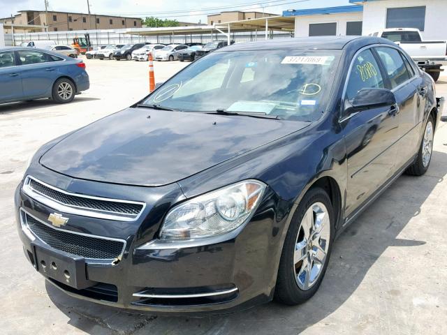 1G1ZC5EB5AF120194 - 2010 CHEVROLET MALIBU 1LT BLACK photo 2