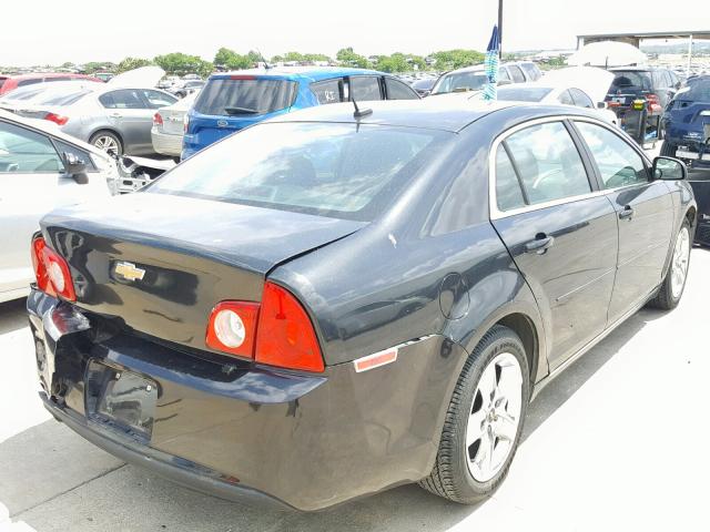 1G1ZC5EB5AF120194 - 2010 CHEVROLET MALIBU 1LT BLACK photo 4