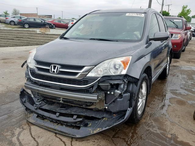 5J6RE4H72AL063922 - 2010 HONDA CR-V EXL GRAY photo 2