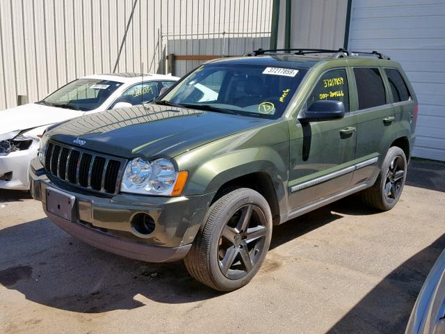 1J8GR48K67C544053 - 2007 JEEP GRAND CHER GREEN photo 2