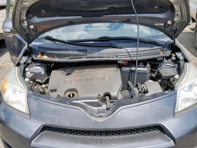 JTKKU4B41C1021919 - 2012 TOYOTA SCION XD GRAY photo 7