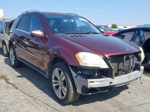 4JGBB86E89A525007 - 2009 MERCEDES-BENZ ML 350 PURPLE photo 1