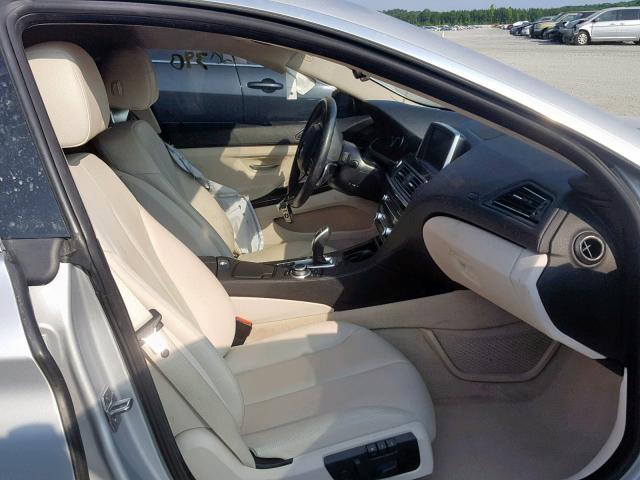 WBA6A0C54DDZ03987 - 2013 BMW 640 I SILVER photo 5