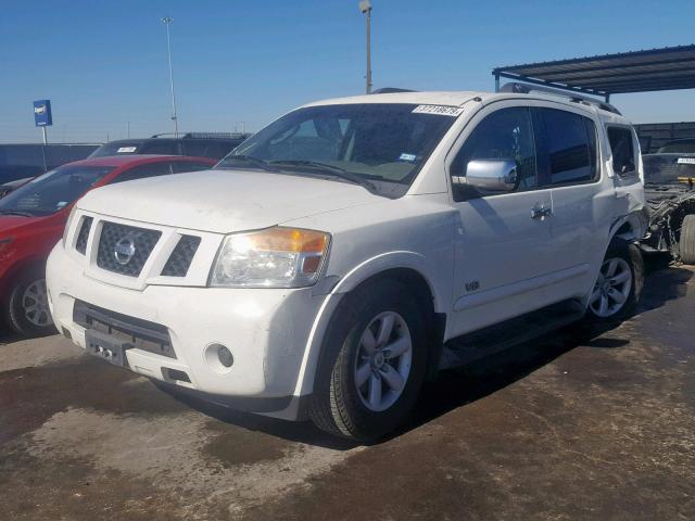 5N1BA08D19N602852 - 2009 NISSAN ARMADA SE WHITE photo 2