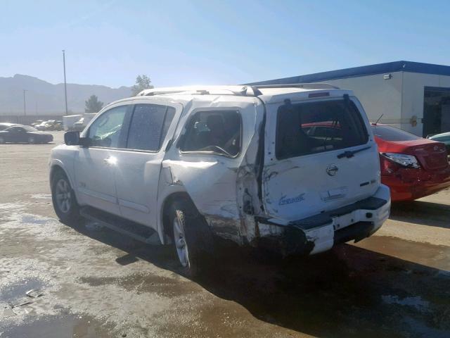 5N1BA08D19N602852 - 2009 NISSAN ARMADA SE WHITE photo 3