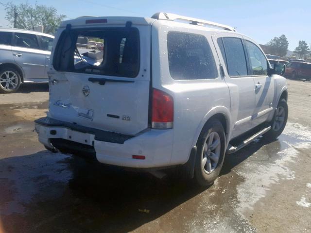 5N1BA08D19N602852 - 2009 NISSAN ARMADA SE WHITE photo 4