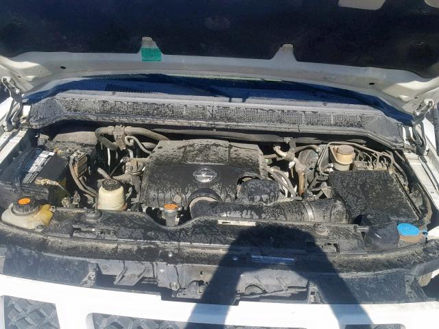 5N1BA08D19N602852 - 2009 NISSAN ARMADA SE WHITE photo 7