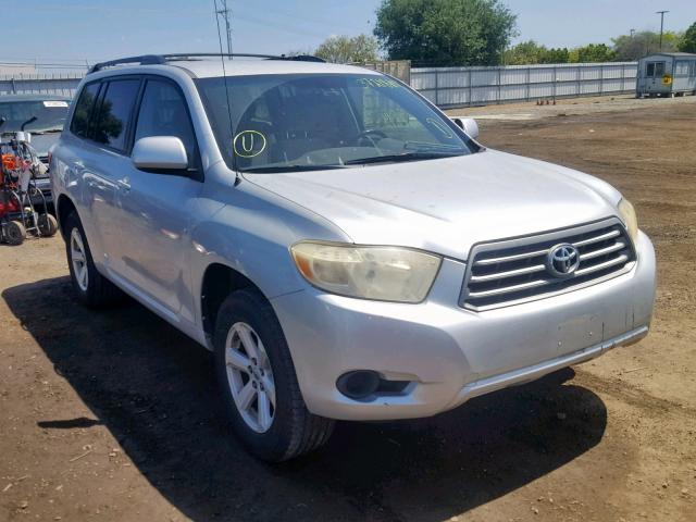 JTEDS41AX82019757 - 2008 TOYOTA HIGHLANDER SILVER photo 1