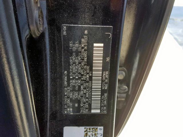 JTLKT324250198884 - 2005 TOYOTA SCION XB 双色 照片 10