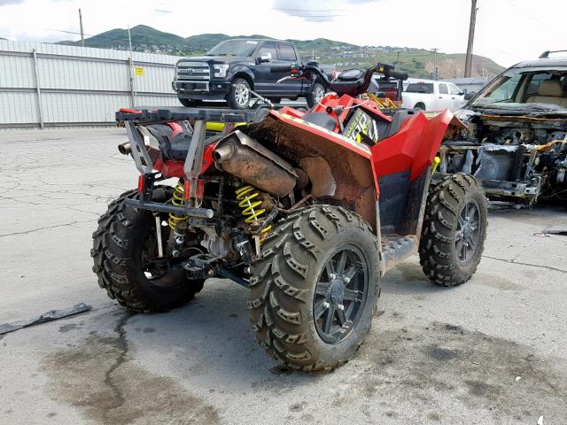 4XASVE951JB315005 - 2018 POLARIS SCRAMBLER RED photo 4