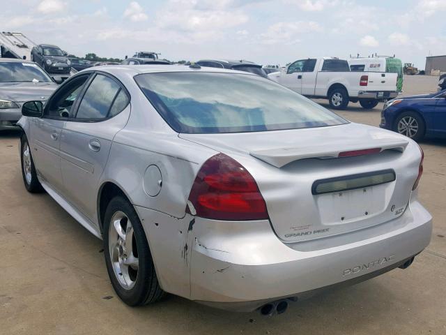 2G2WR524041342446 - 2004 PONTIAC GRAND PRIX SILVER photo 3
