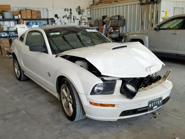 1ZVHT82H595146404 - 2009 FORD MUSTANG GT WHITE photo 1